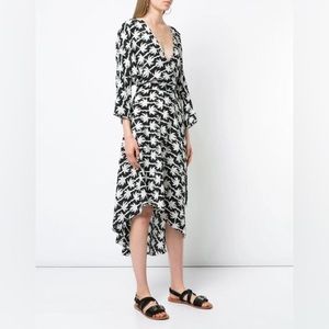 Diane Von Furstenberg Palm Wrap Dress